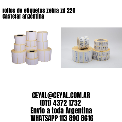 rollos de etiquetas zebra zd 220 Castelar argentina