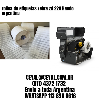 rollos de etiquetas zebra zd 220 Haedo argentina