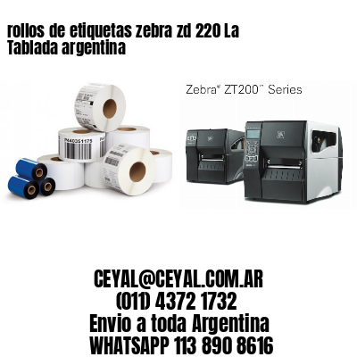 rollos de etiquetas zebra zd 220 La Tablada argentina