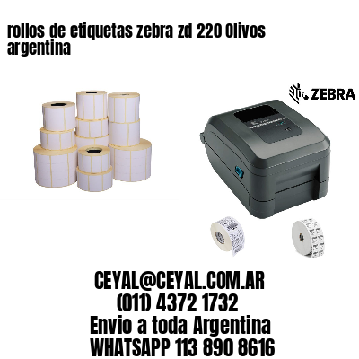 rollos de etiquetas zebra zd 220 Olivos argentina