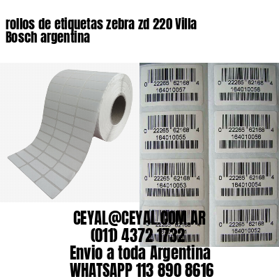 rollos de etiquetas zebra zd 220 Villa Bosch argentina