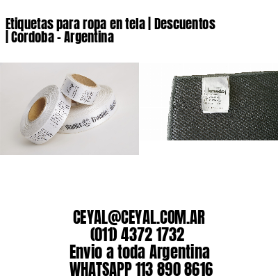 Etiquetas para ropa en tela | Descuentos | Cordoba – Argentina