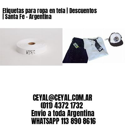 Etiquetas para ropa en tela | Descuentos | Santa Fe – Argentina