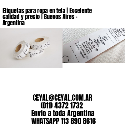 Etiquetas para ropa en tela | Excelente calidad y precio | Buenos Aires – Argentina