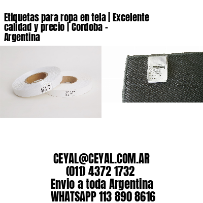 Etiquetas para ropa en tela | Excelente calidad y precio | Cordoba – Argentina