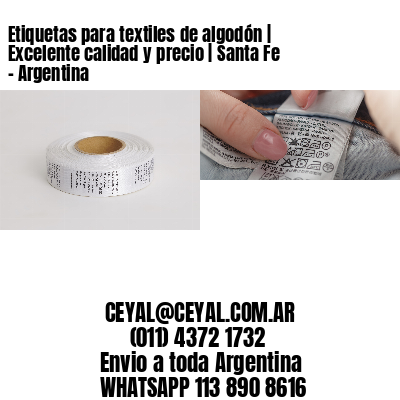 Etiquetas para textiles de algodón | Excelente calidad y precio | Santa Fe – Argentina