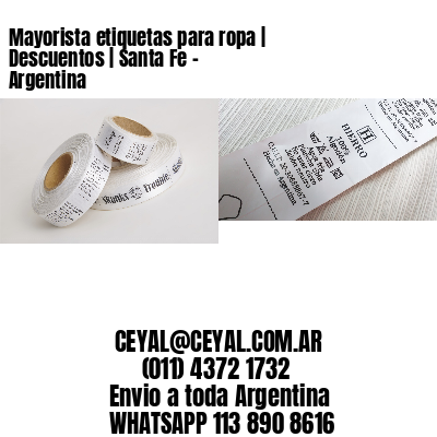 Mayorista etiquetas para ropa | Descuentos | Santa Fe – Argentina