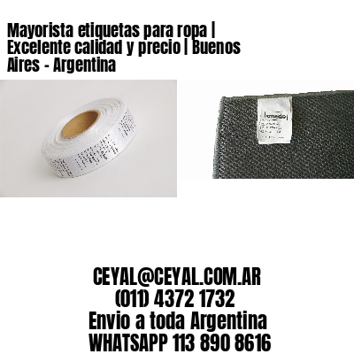 Mayorista etiquetas para ropa | Excelente calidad y precio | Buenos Aires – Argentina