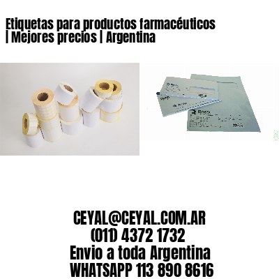 Etiquetas para productos farmacéuticos | Mejores precios | Argentina