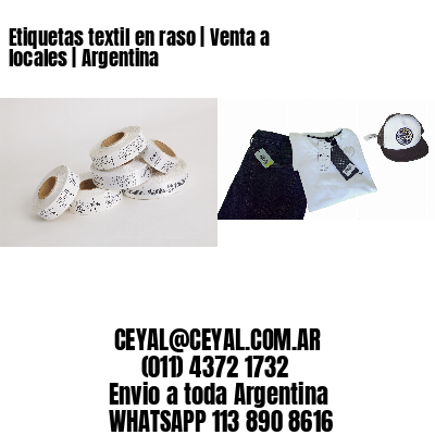 Etiquetas textil en raso | Venta a locales | Argentina