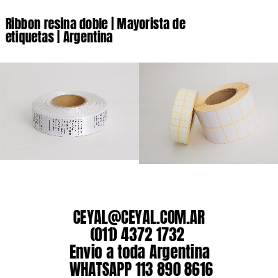 Ribbon resina doble | Mayorista de etiquetas | Argentina