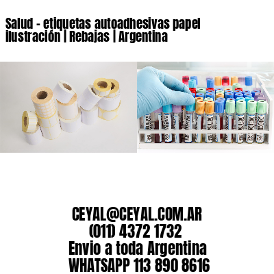 Salud – etiquetas autoadhesivas papel ilustración | Rebajas | Argentina