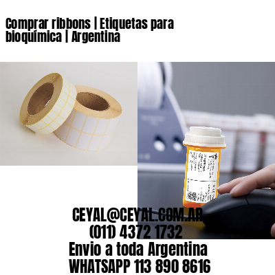 Comprar ribbons | Etiquetas para bioquímica | Argentina