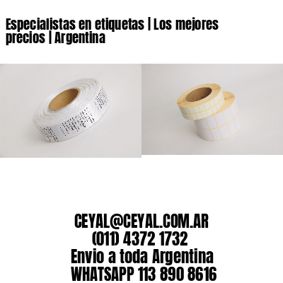 Especialistas en etiquetas | Los mejores precios | Argentina