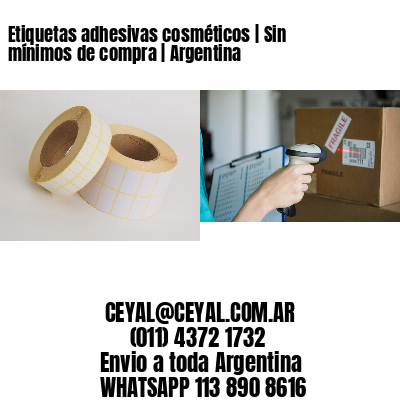 Etiquetas adhesivas cosméticos | Sin mínimos de compra | Argentina