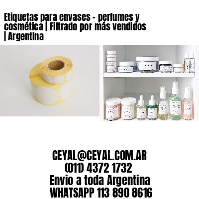 Etiquetas para envases – perfumes y cosmética | Filtrado por más vendidos | Argentina