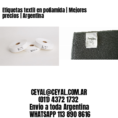 Etiquetas textil en poliamida | Mejores precios | Argentina