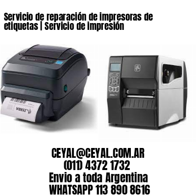 Servicio de reparación de impresoras de etiquetas | Servicio de impresión