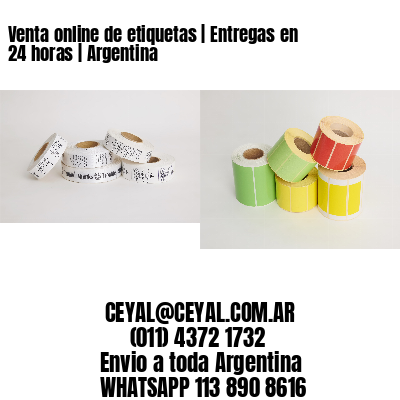 Venta online de etiquetas | Entregas en 24 horas | Argentina