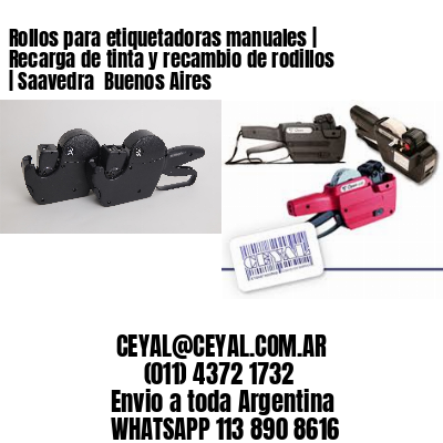 Rollos para etiquetadoras manuales | Recarga de tinta y recambio de rodillos | Saavedra  Buenos Aires