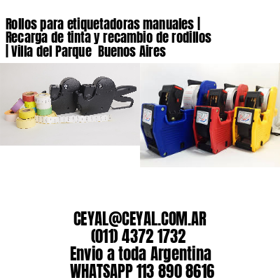 Rollos para etiquetadoras manuales | Recarga de tinta y recambio de rodillos | Villa del Parque  Buenos Aires
