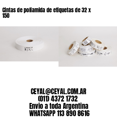 Cintas de poliamida de etiquetas de 32 x 150