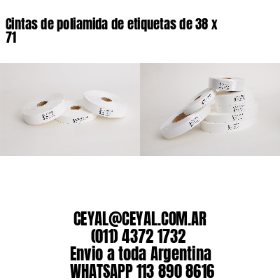 Cintas de poliamida de etiquetas de 38 x 71