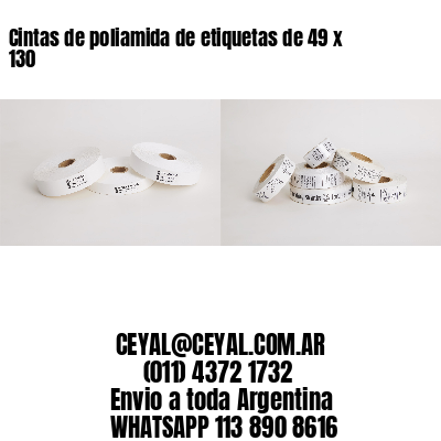 Cintas de poliamida de etiquetas de 49 x 130