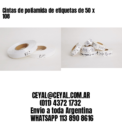 Cintas de poliamida de etiquetas de 50 x 108
