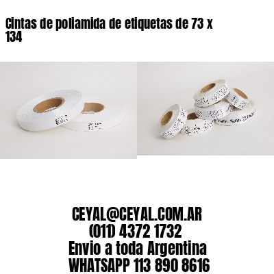 Cintas de poliamida de etiquetas de 73 x 134