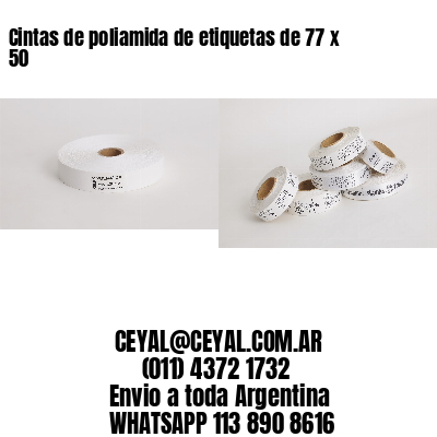 Cintas de poliamida de etiquetas de 77 x 50