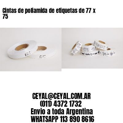 Cintas de poliamida de etiquetas de 77 x 75