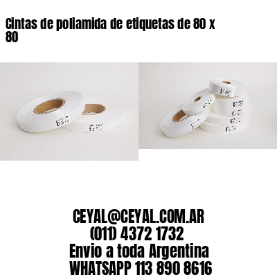 Cintas de poliamida de etiquetas de 80 x 80