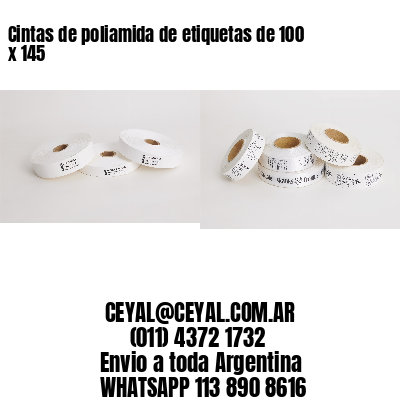 Cintas de poliamida de etiquetas de 100 x 145