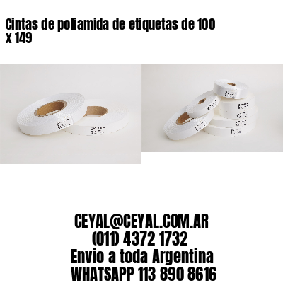 Cintas de poliamida de etiquetas de 100 x 149