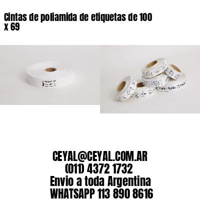 Cintas de poliamida de etiquetas de 100 x 69
