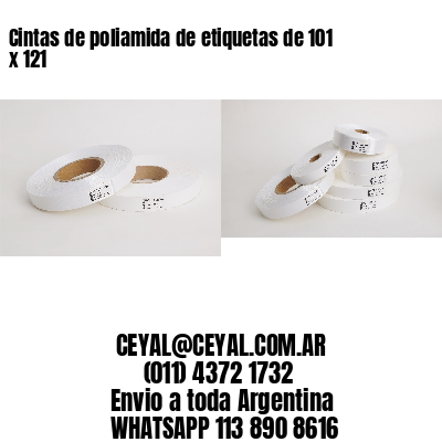 Cintas de poliamida de etiquetas de 101 x 121