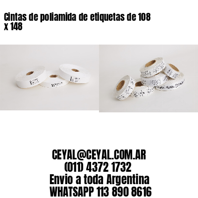 Cintas de poliamida de etiquetas de 108 x 148