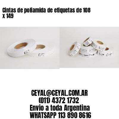Cintas de poliamida de etiquetas de 108 x 149