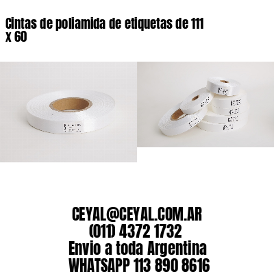 Cintas de poliamida de etiquetas de 111 x 60