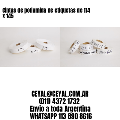 Cintas de poliamida de etiquetas de 114 x 145