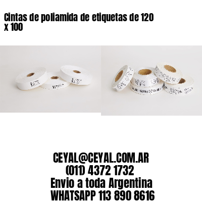 Cintas de poliamida de etiquetas de 120 x 100