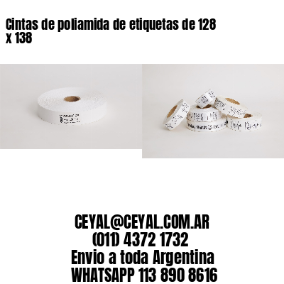 Cintas de poliamida de etiquetas de 128 x 138