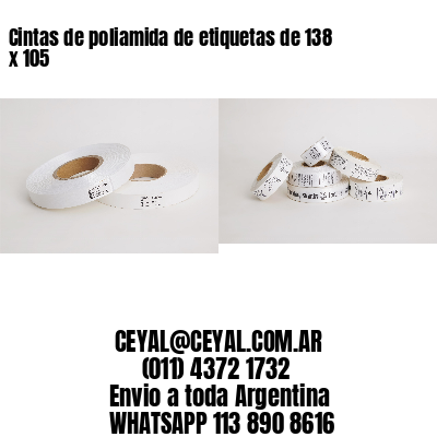 Cintas de poliamida de etiquetas de 138 x 105