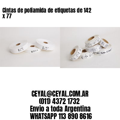 Cintas de poliamida de etiquetas de 142 x 77