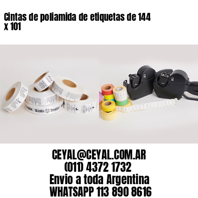 Cintas de poliamida de etiquetas de 144 x 101