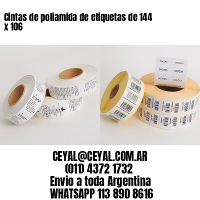 Cintas de poliamida de etiquetas de 144 x 106