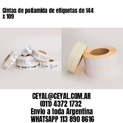 Cintas de poliamida de etiquetas de 144 x 109