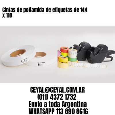 Cintas de poliamida de etiquetas de 144 x 110