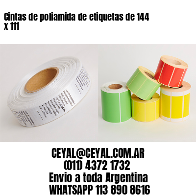 Cintas de poliamida de etiquetas de 144 x 111